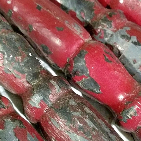 7 Chair Spindles Red & Black Dark Cottagecore Whimseygoth Victorian Gothic Witch - Picture 7 of 7